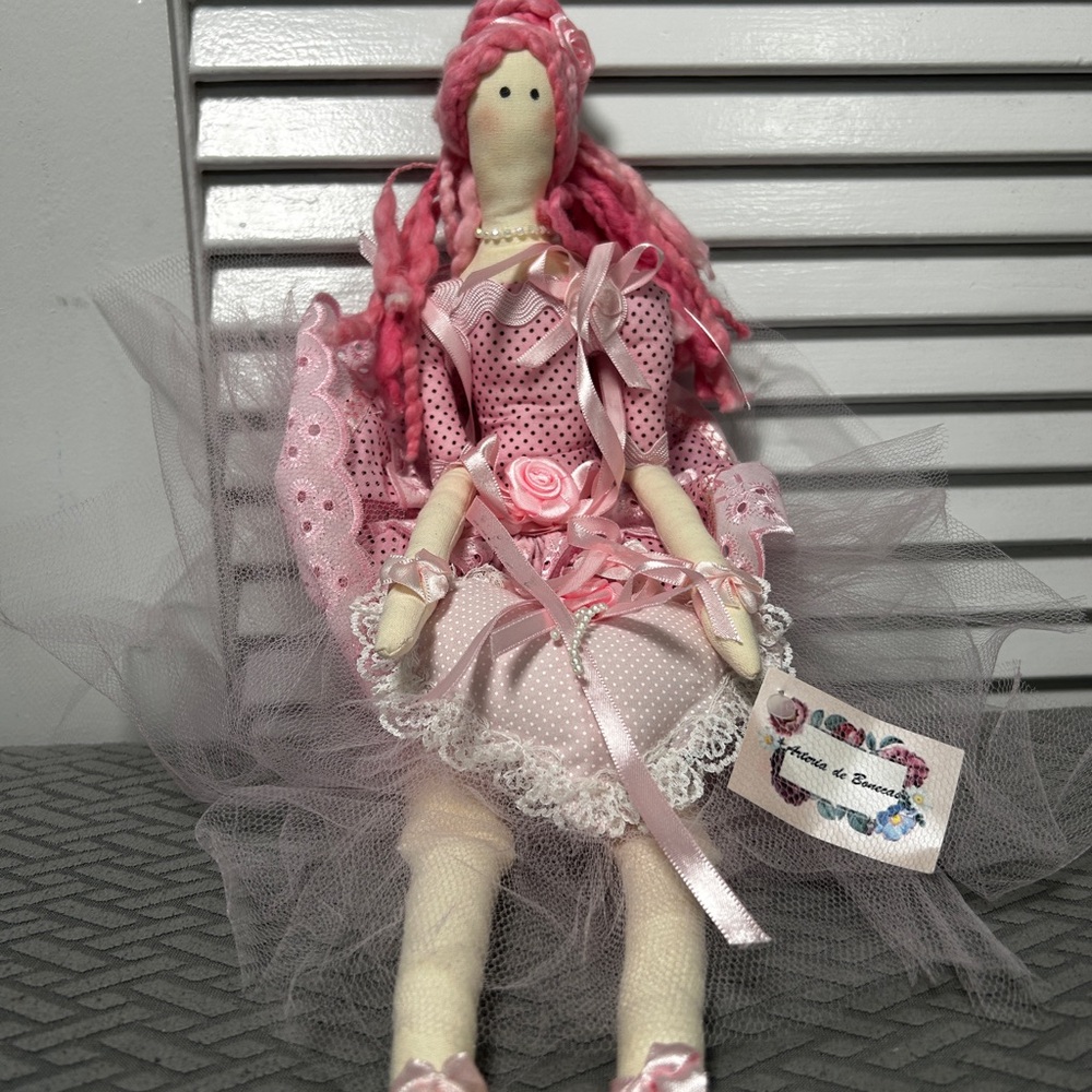 Tilda-style textile doll
